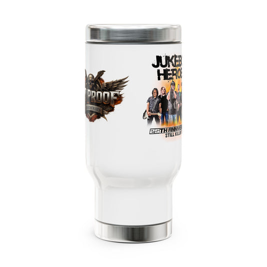 JukeBox Heroes 25th Anniversary Travel Mug