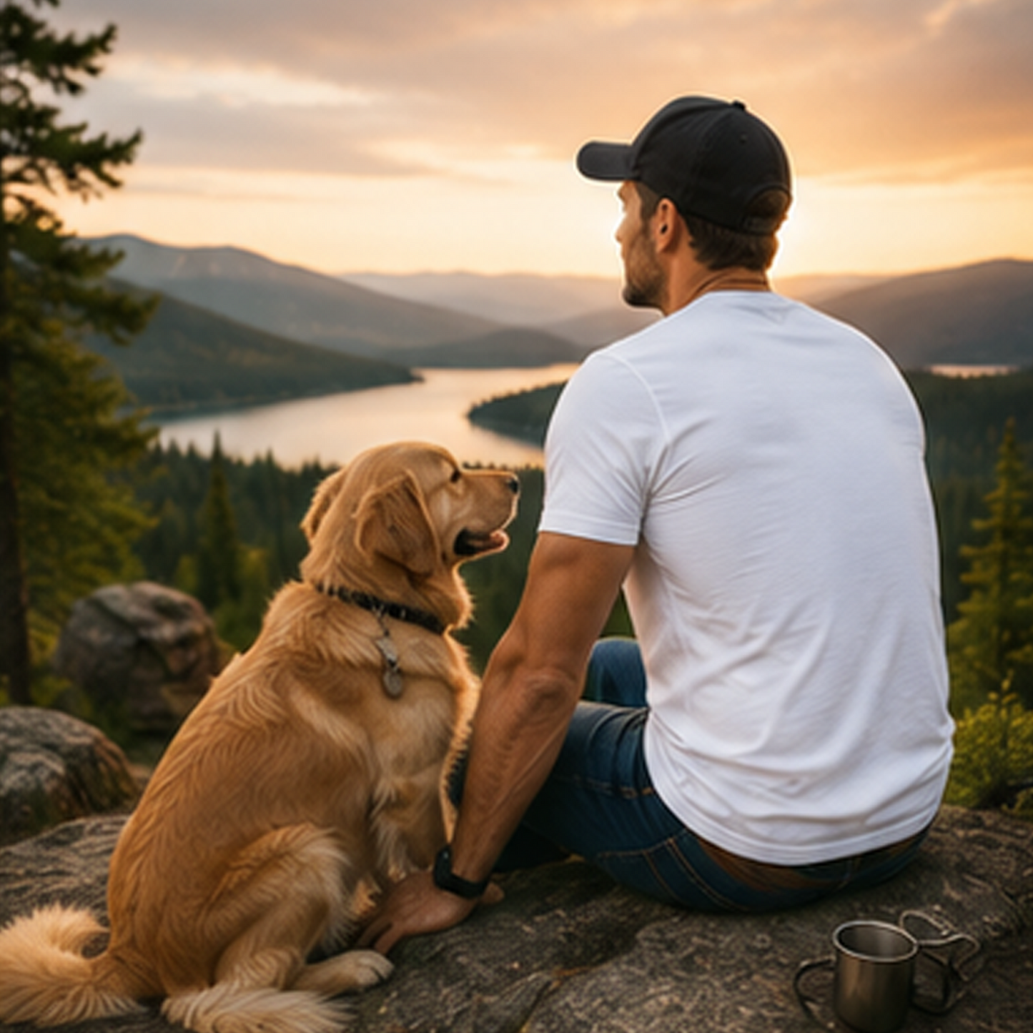 Dog Dad Fist Bump Premium Unisex V-Neck T-Shirt
